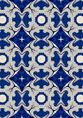 Intense Blue Pattern 01