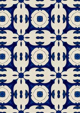 Intense Blue Pattern 03