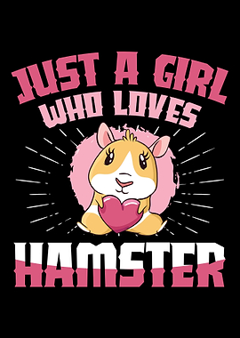 A girl who loves hamster