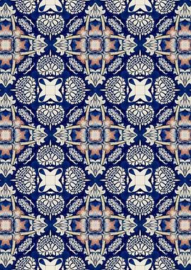 Intense Blue Pattern 09