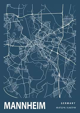 Mannheim Blueprint Street