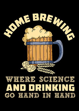 Vintage Beer Mug With Hops