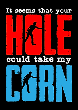Cornhole Joke Bean Bag