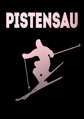Ski Pistensau Skifahrer