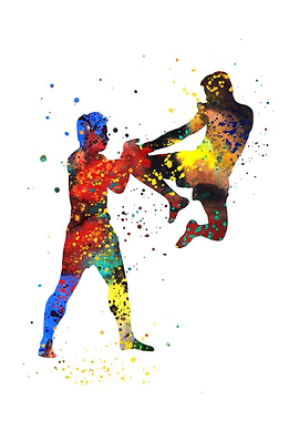 Man muay thai boxing