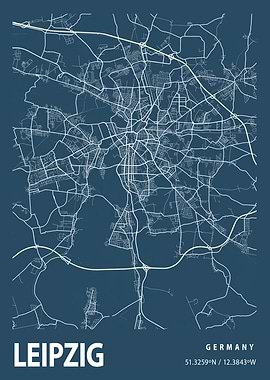 Leipzig Blueprint Street