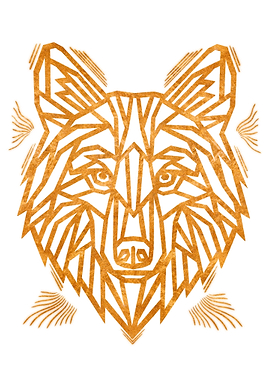 Fox Outline Gold