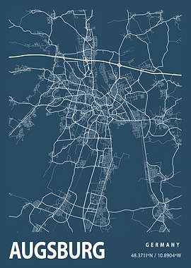 Augsburg Blueprint Street