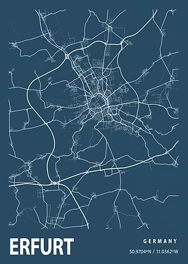 Erfurt Blueprint Street
