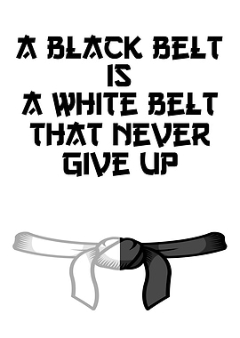 A Black Belt Is A White