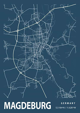 Magdeburg Blueprint Street