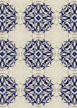 Intense Blue Pattern 05