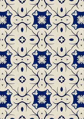 Intense Blue Pattern 02