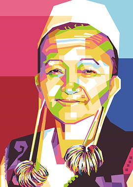 Native Dayak Tribe People