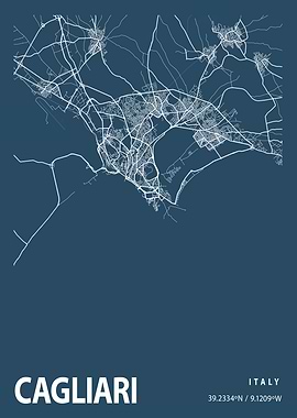 Cagliari Blueprint Street