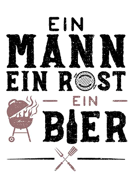 Ein Mann Ein Rost Ein Bier
