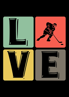 Hockey love hockey player