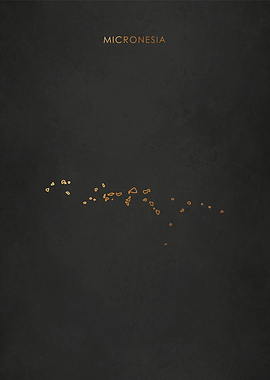 Gold Micronesia Map