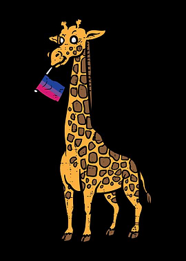 Bisexual Pride Giraffe