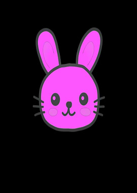 Colorful bunny Easter