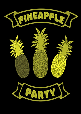 Pineapple party colorful