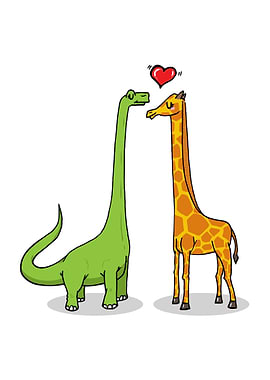 Brontosaur giraffe in lo