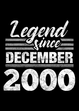 Legend Since December 2000