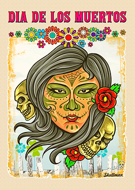 Catrina Sugar Skull Art