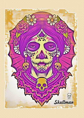 Catrina Sugar Skull Art