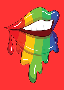 Melting Lips Rainbow