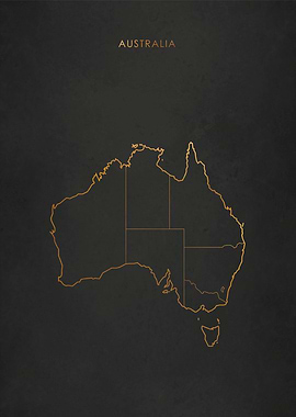 Gold Australia Map