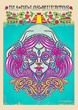 Catrina Sugar Skull Art