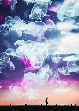Jellyfish Soul Silhouette