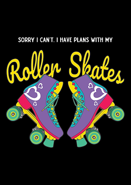 Retro Rollerskating skatin