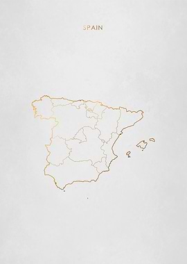 Gold Spain Map