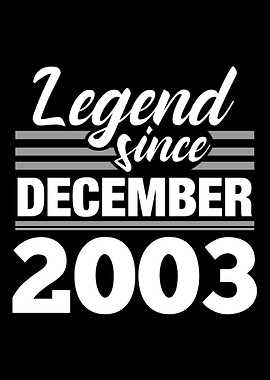 Legend Since December 2003