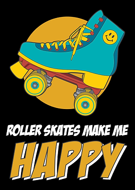 Retro Rollerskating skatin