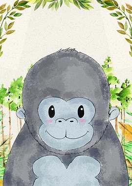 Gorilla Jungle Poster