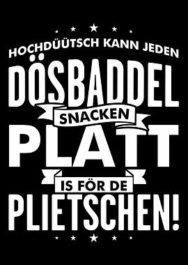 Platt Spruch Kneipe Cafe