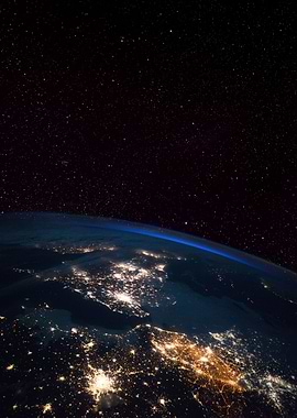 UK from Space at Night