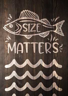 SIZE MATTERS FISHING WOOD