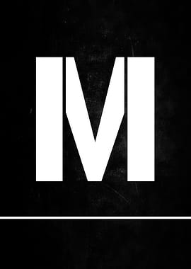 Gamer Letter M Print