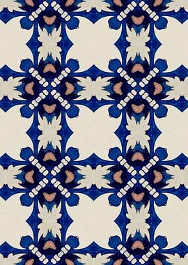 Intense Blue Pattern 17