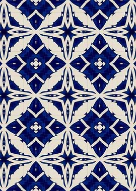 Intense Blue Pattern 19