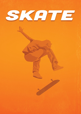 Orange Skateboarder