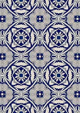 Intense Blue Pattern 12