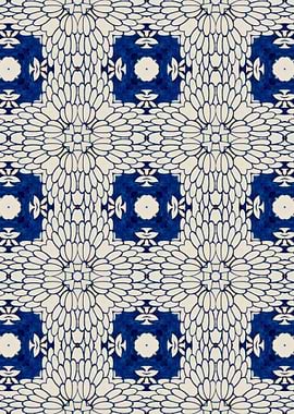 Intense Blue Pattern 13