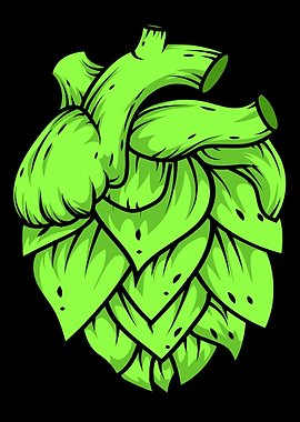 Hops In Shape Of A Heart