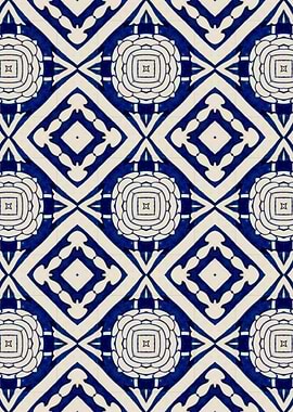 Intense Blue Pattern 20