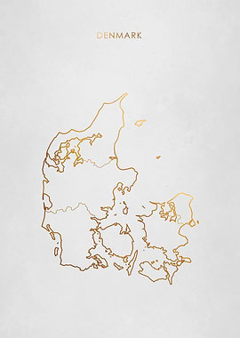 Gold Denmark Map